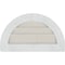 Ekena Millwork Half Round Gable Vnt Non-Functional Western Red Cedar Gable Vnt w/Decorative Face Frame, 16"W x 8"H GVWHR16X0802RDPWR - alternate 5